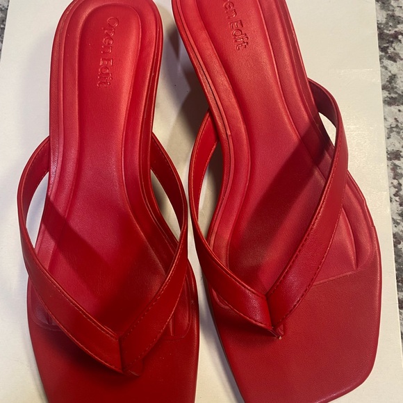 Red Women's Nordstrom/Open Edit Sandals - Picture 6 of 6